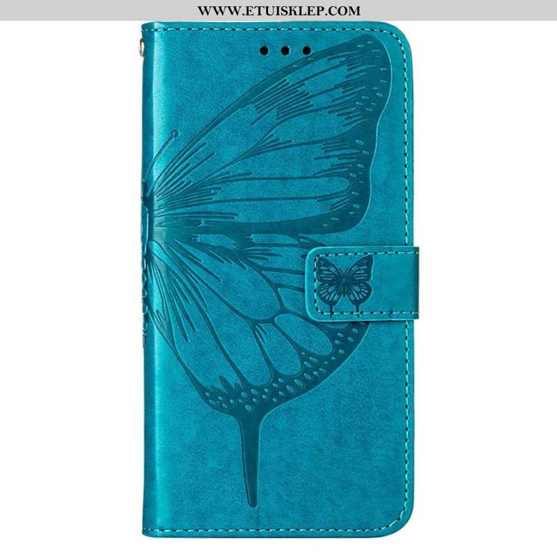 Etui Folio do Xiaomi 12 Lite Projekt Motyla Ze Smyczą